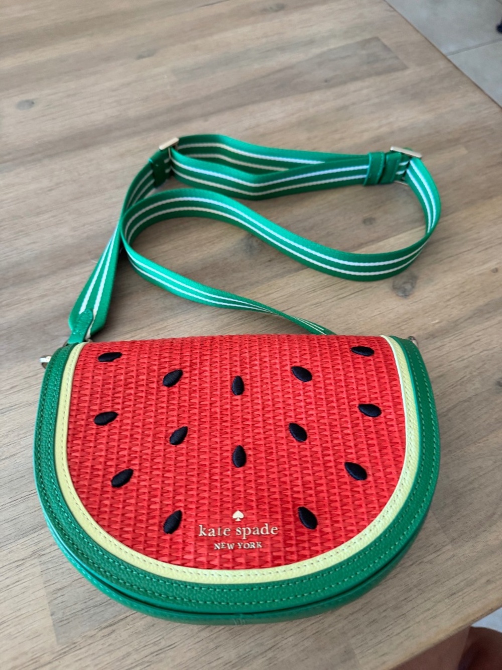 Kate Spade Watermelon Crescent Crossbody purse